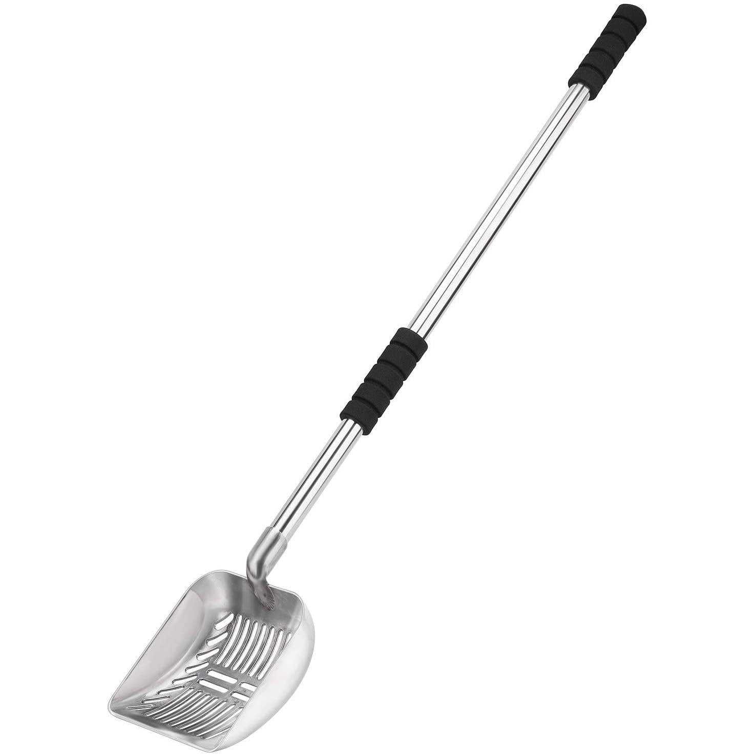 Yangbaga Metal Cat Litter Scoop with Deep Shovel&Long Handle,Detachable Stainless Steel Non-Stick Litter Sifter with Foam Padded Grip - Pet Supplies online store