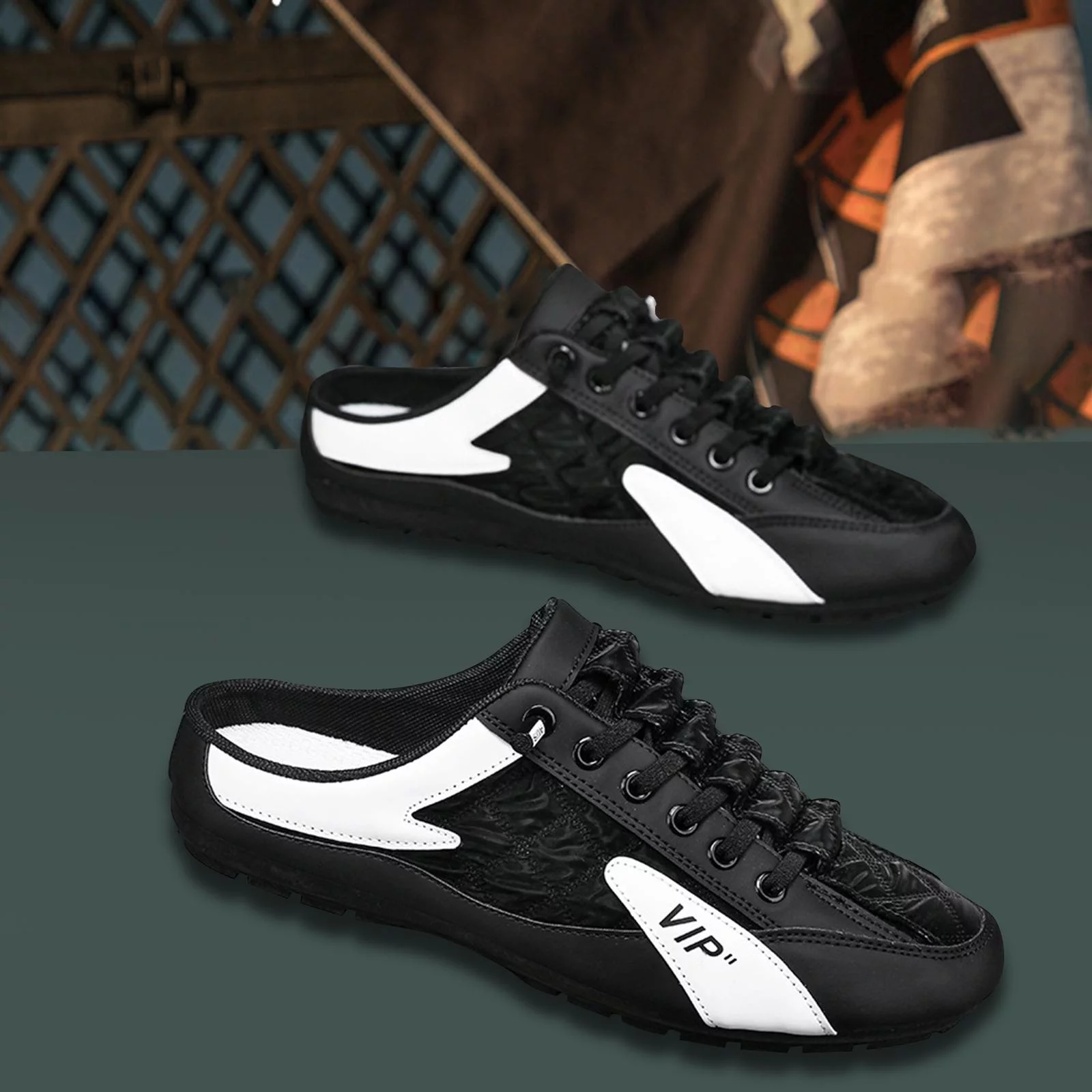 Men Slip on Mule Sneakers Men Clippers Fashion Lightweight Backless Sneakers Casual Sports Shoes Loafers for Trekking, Hiking, Trip, Pants, Kids , 43