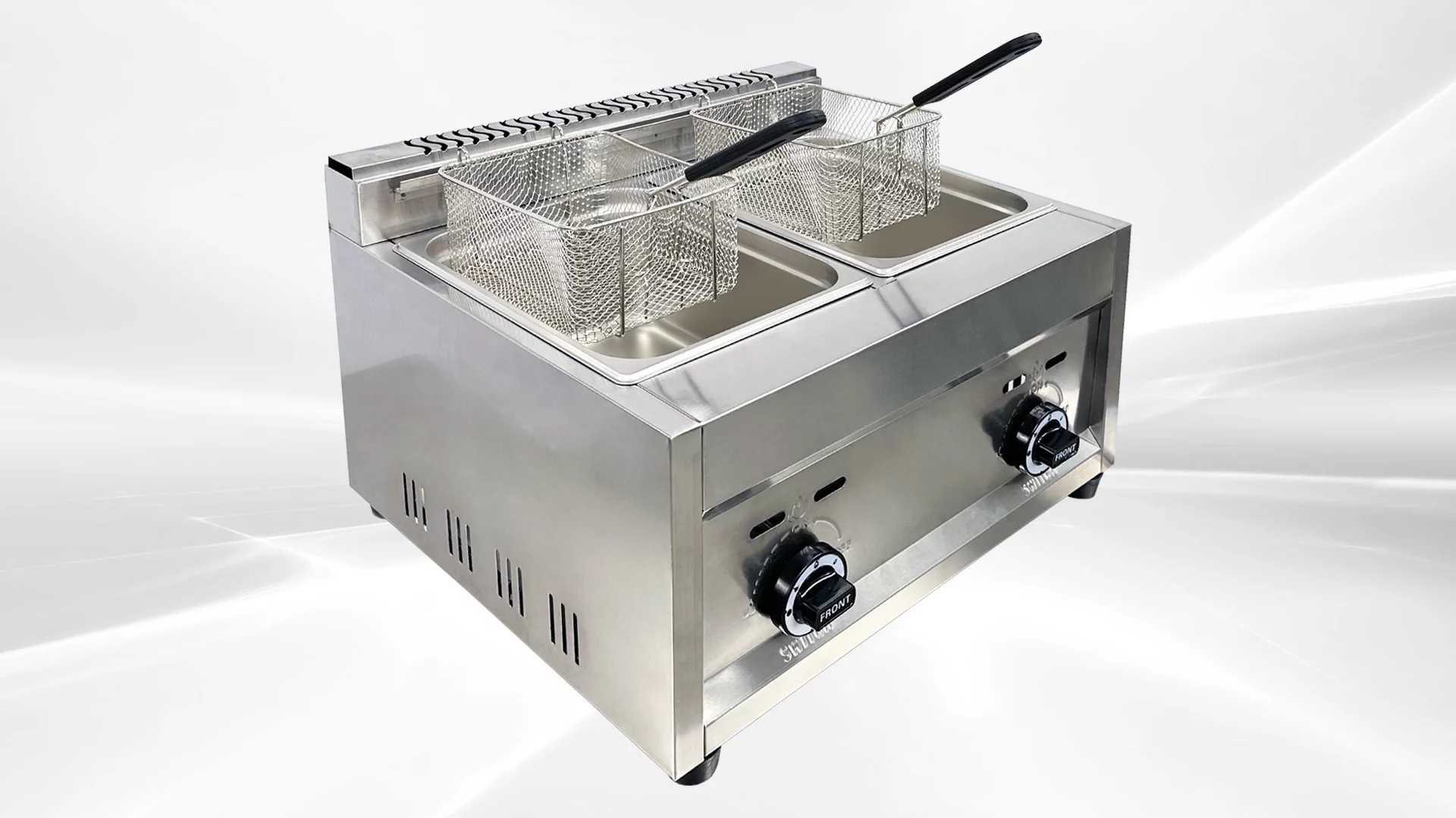 7 gallon Commercial Countertop Double Deep Fryer
