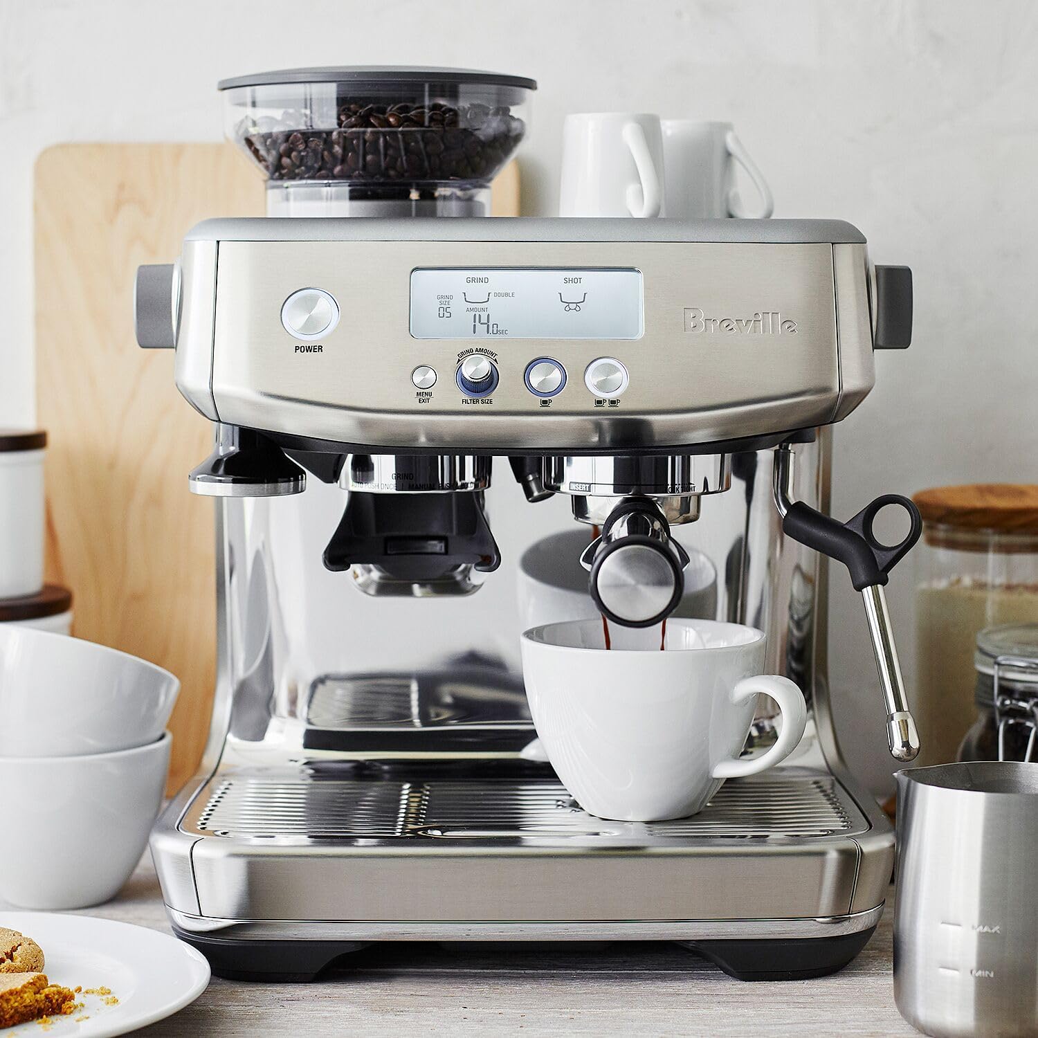 Breville Barista Pro Espresso Machine, Black Stainless