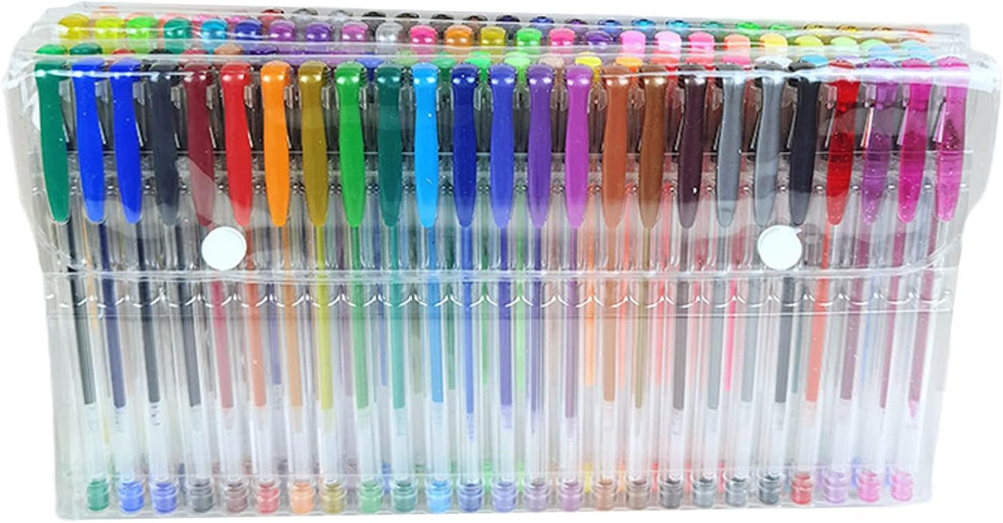 100 Unique Colored Gel Pens Gel Pen Set for Adult Coloring Books Art Marker Colored Pen for Kids Drawing Doodling