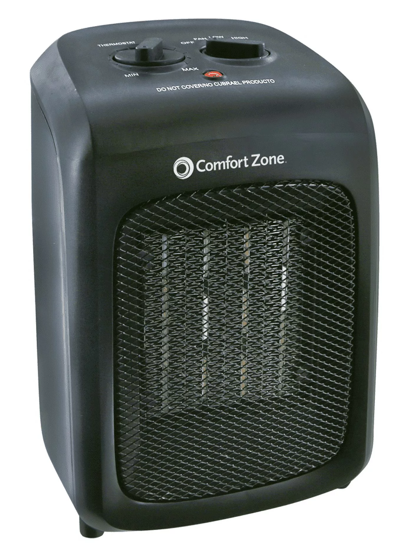 Comfort Zone Ceramic Heater with Fan Only Option, Black, CZ446WM