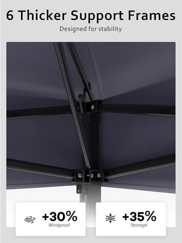 11x11 Pop Up Gazebo Tent with Mosquito Netting, Outdoor Canopy Shelter Easy Setup, Water & UV Resistant - Khaki