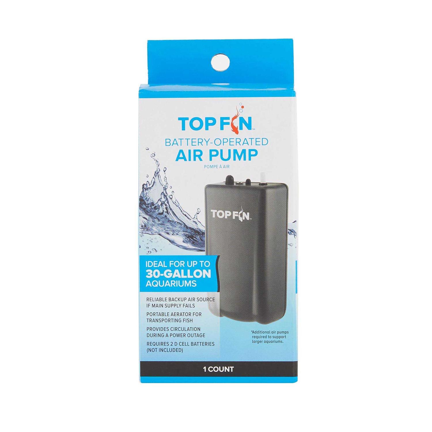 Top Fin Battery Operated Aquarium Air Pump - Pet Supplies online store