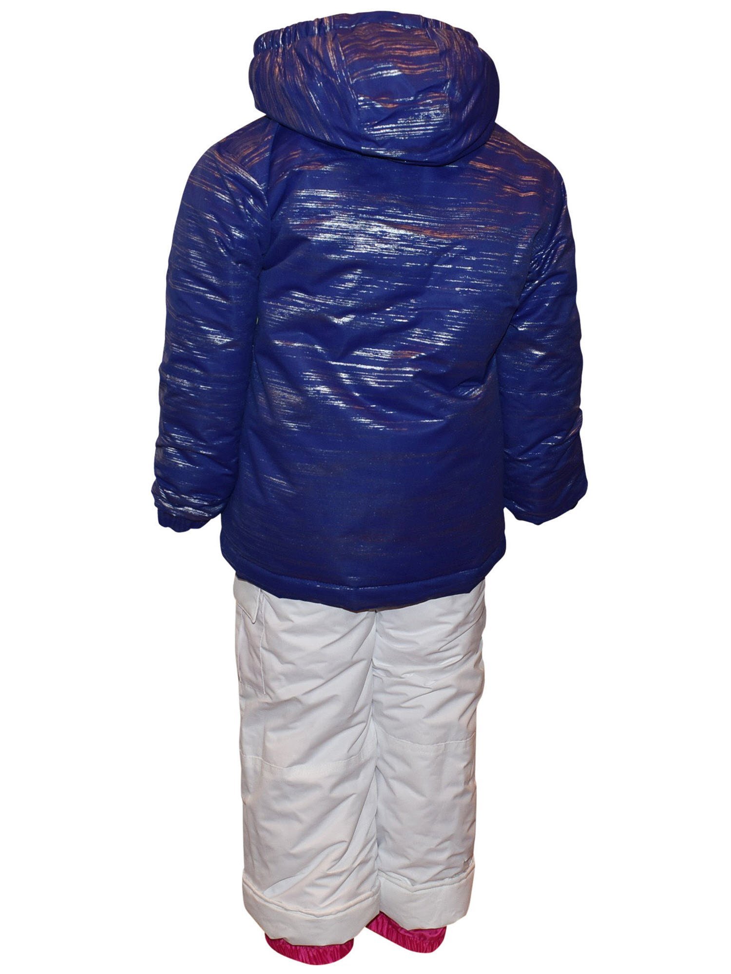 Pulse Little Girls Insulated Snowsuit 2T-6X Glitter Snow Jacket and Ski Bibs