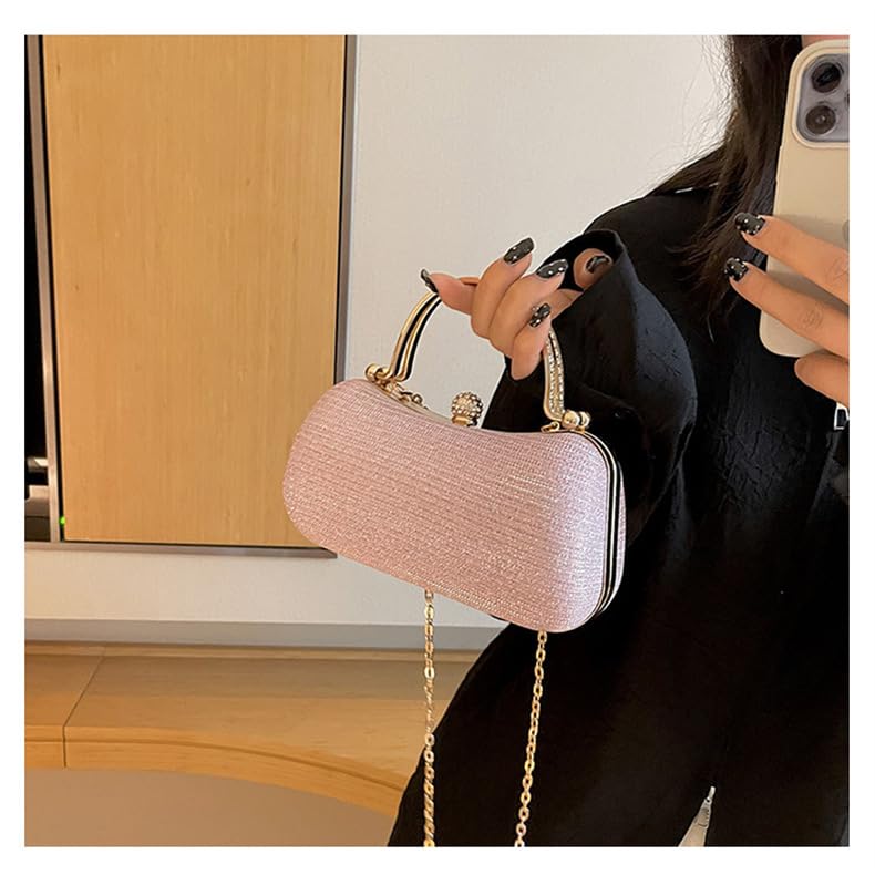 Women Evening Clutch Chain Bag,Rhinestone Handbag Evening Formal Purse Wedding Cocktail Party Bridal Handbags Bag