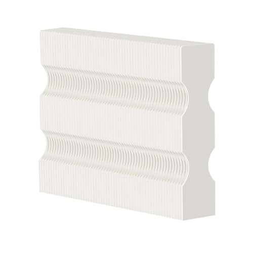 Paper Privacy Partition, Folding Indoor Room Divider, Decorative Panel Screen Wall for Office Clothing Store Coffee Shop(Beige,50x20x118cm)