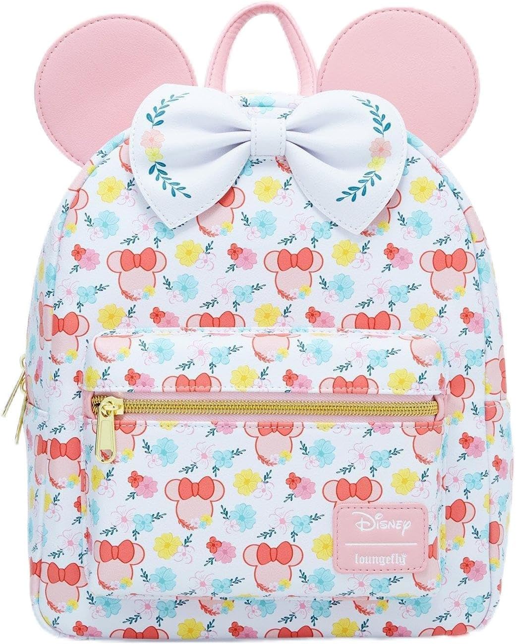 Loungefly Disney Minnie Mouse Flowers Figural Mini Backpack MULTI