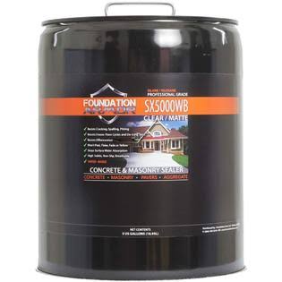 Foundation Armor 5-gal. SX5000 WB Dot Approved Water Based Silane Siloxane Penetrating Concrete Sealer, Brick Sealer, and Paver