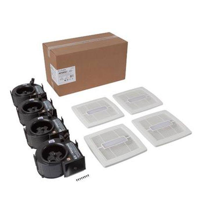 Nutone - Invent Series 80 CFM 0.8 Sones LED Lighted with White Grille Finish Pack AEN80LF