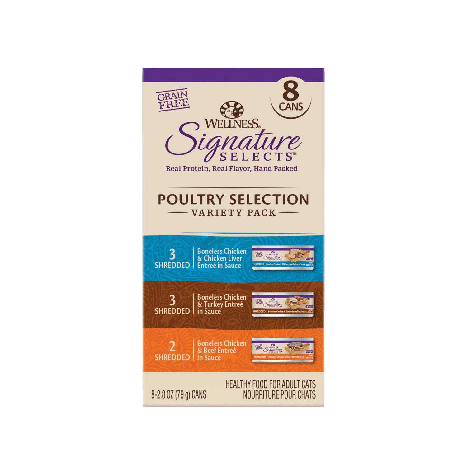 Wellness CORE Signature Selects Poultry Selection Variety Pack Canned Cat Food - Pet Supplies online store