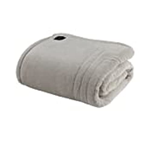 Beautyrest Plush to Sherpa Reversible Electric Blanket, Built-in Soft Button Controller, Auto Shut Off, Multi Heat Setting, UL Certified, Machine Washable Heated Throw, 50x60 Red Plaid