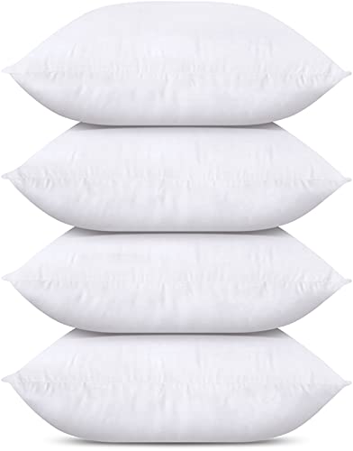 Utopia Bedding Throw Pillows (Set of 1, White), 18 x 18 Inches Pillows for Sofa, Bed and Couch Decorative Stuffer Pillows
