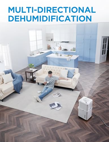 Midea Cube Dehumidifier for Basement, Crawlspace, Drain Hose Included, Smart Control - Radiant Selections