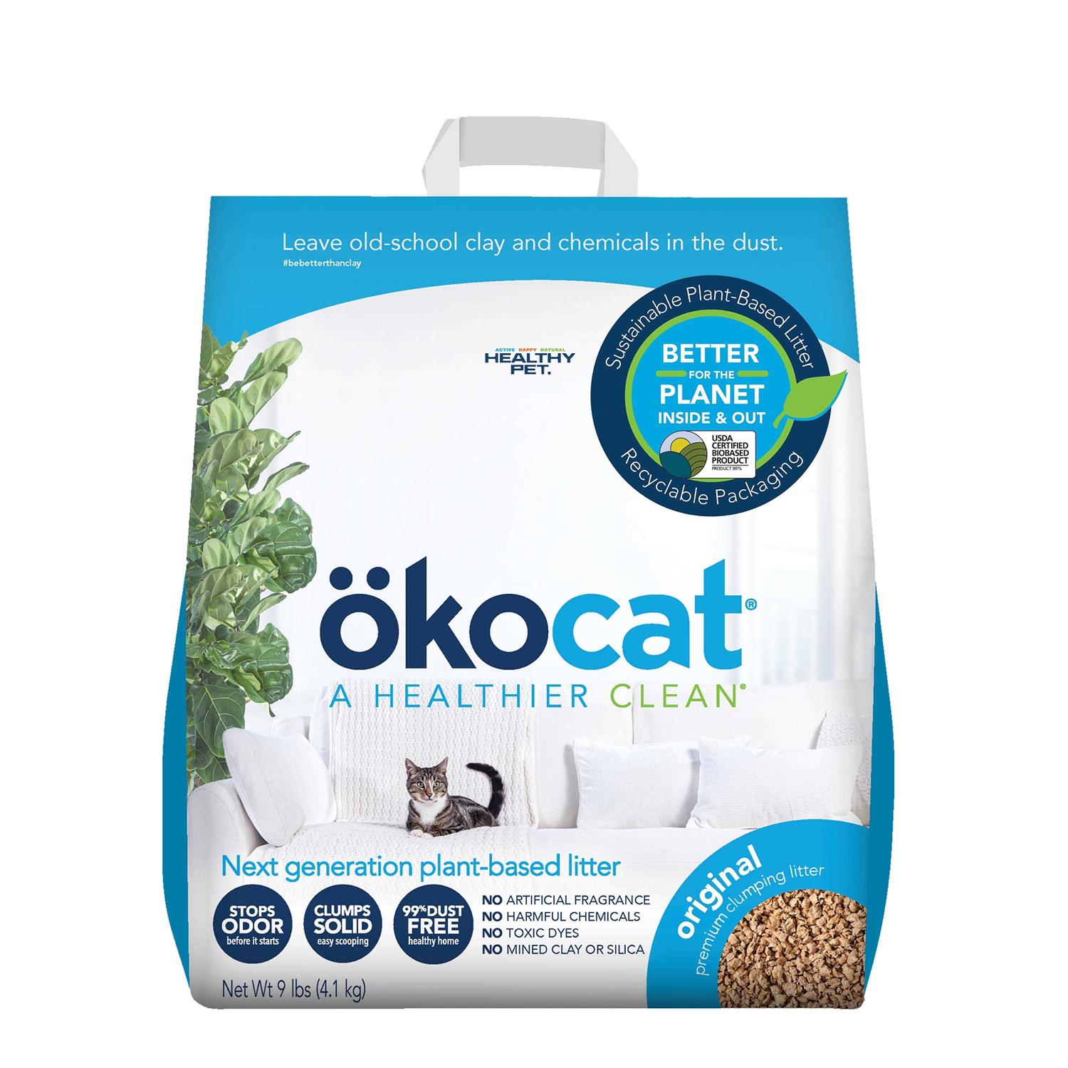 Okocat Original Premium Clumping Natural Wood Cat Litter - Pet Supplies online store