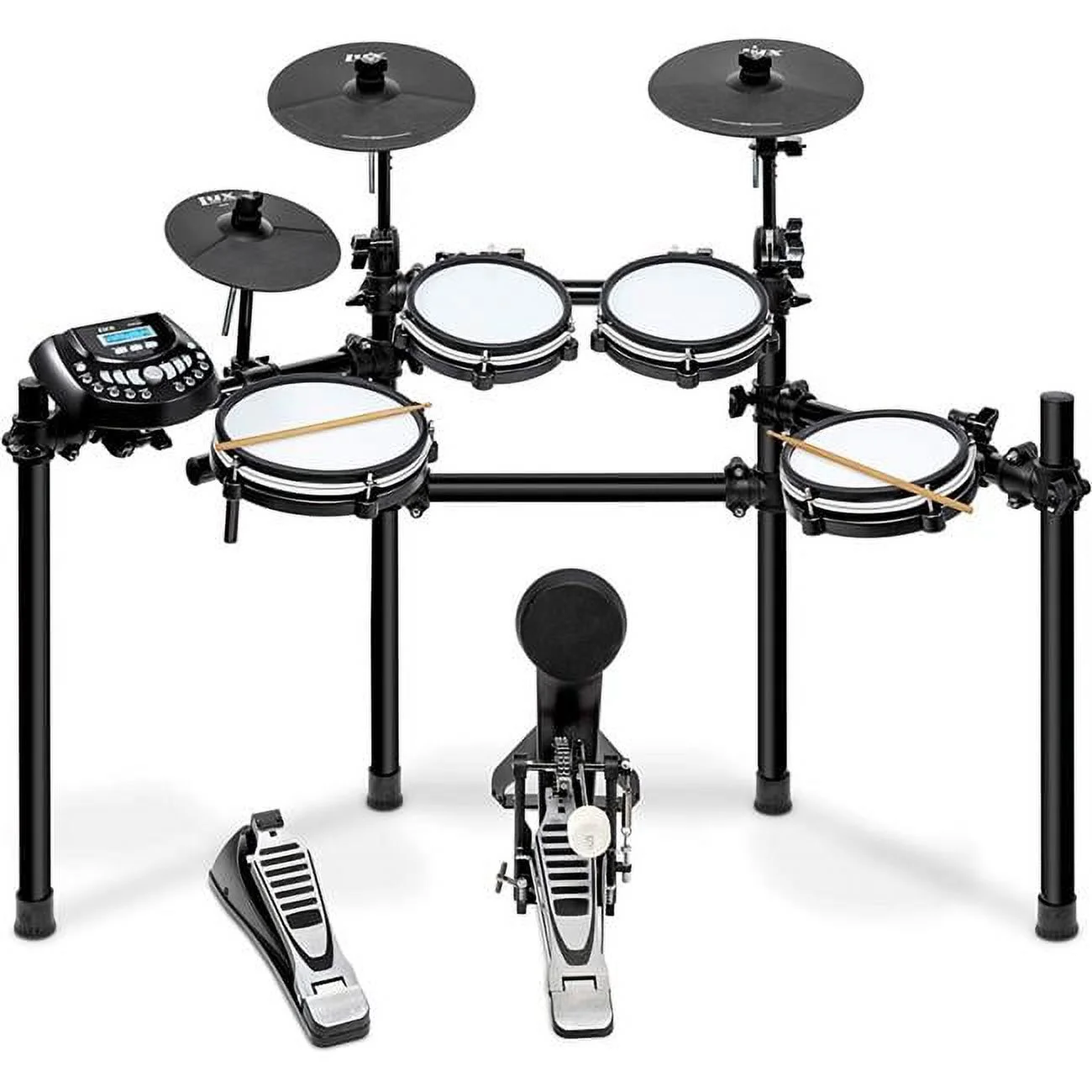 LyxJam 8-Piece Electronic Drum Set, Adult, Professional Electric Drum Set