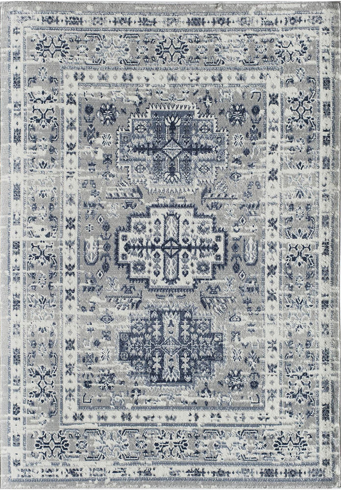 Rugs America Gallagher GL55F Inky Sundara Vintage Transitional Area Rug, 5'3