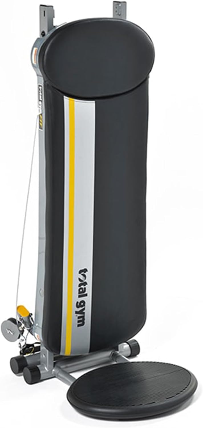 Total Gym FIT Full Body Training Folding Home Gym Machine, 12 Resistance Levels, 85 Exercises, w/ AbCrunch Accessory, Training Deck, and Squat Stand