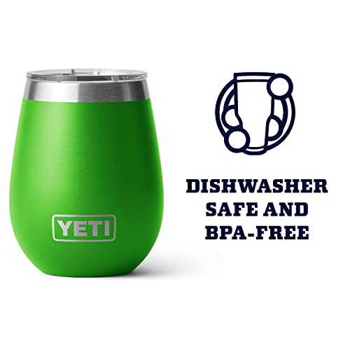 YETI Rambler 10 oz Wine Tumbler, Vacuum Insulated, Stainless Steel with MagSlider Lid, Navy