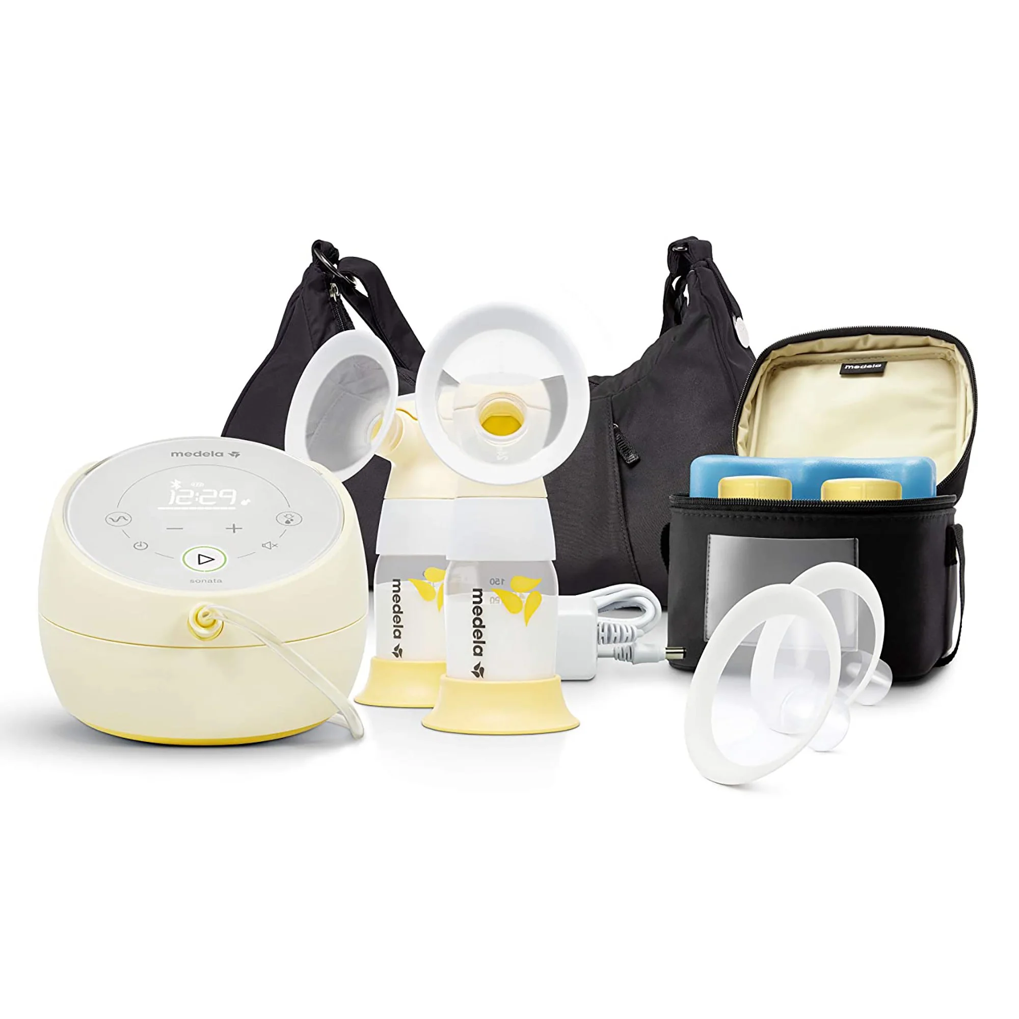 Medela Sonata Double Electric Breast Pump Kit with Fitflex Breast Shields and Accessories