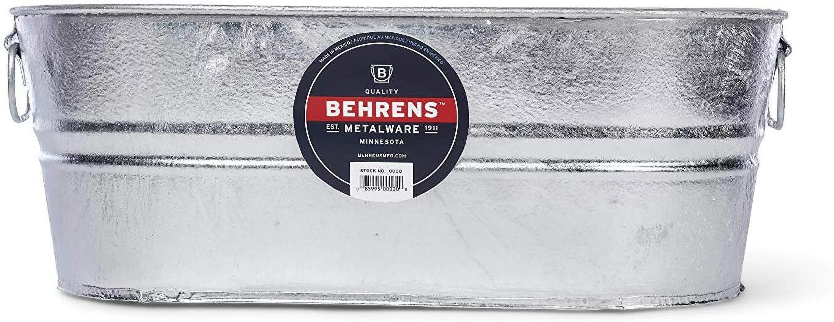 Behrens 0-OV 5-1/2-Gallon Oval Steel Tub