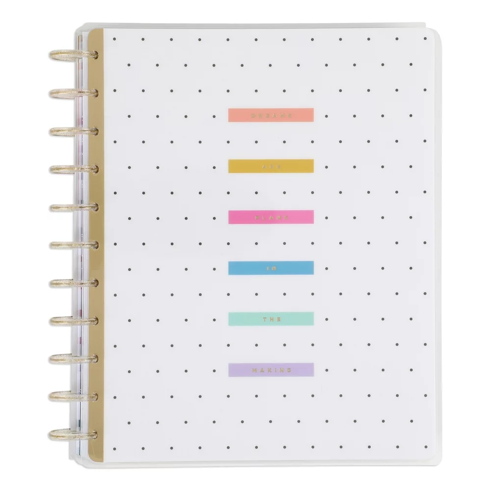 Happy Planner Dated 18 Month Planner, July 2023 – Dec 2024, Monthly Layout, Happy Brights, Big Sized 8.5” x 11”