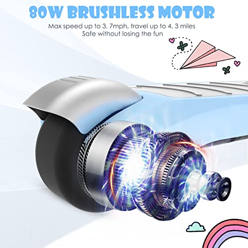 Electric Scooter for Kids 2-8, Kids Electric Scooter with Flashing LED Wheels, 3 Height Adjustable Lean to Steer Safe Kick 3 Wheel Electric Scooter for Toddlers, Gift Ideas for Boys and Girls