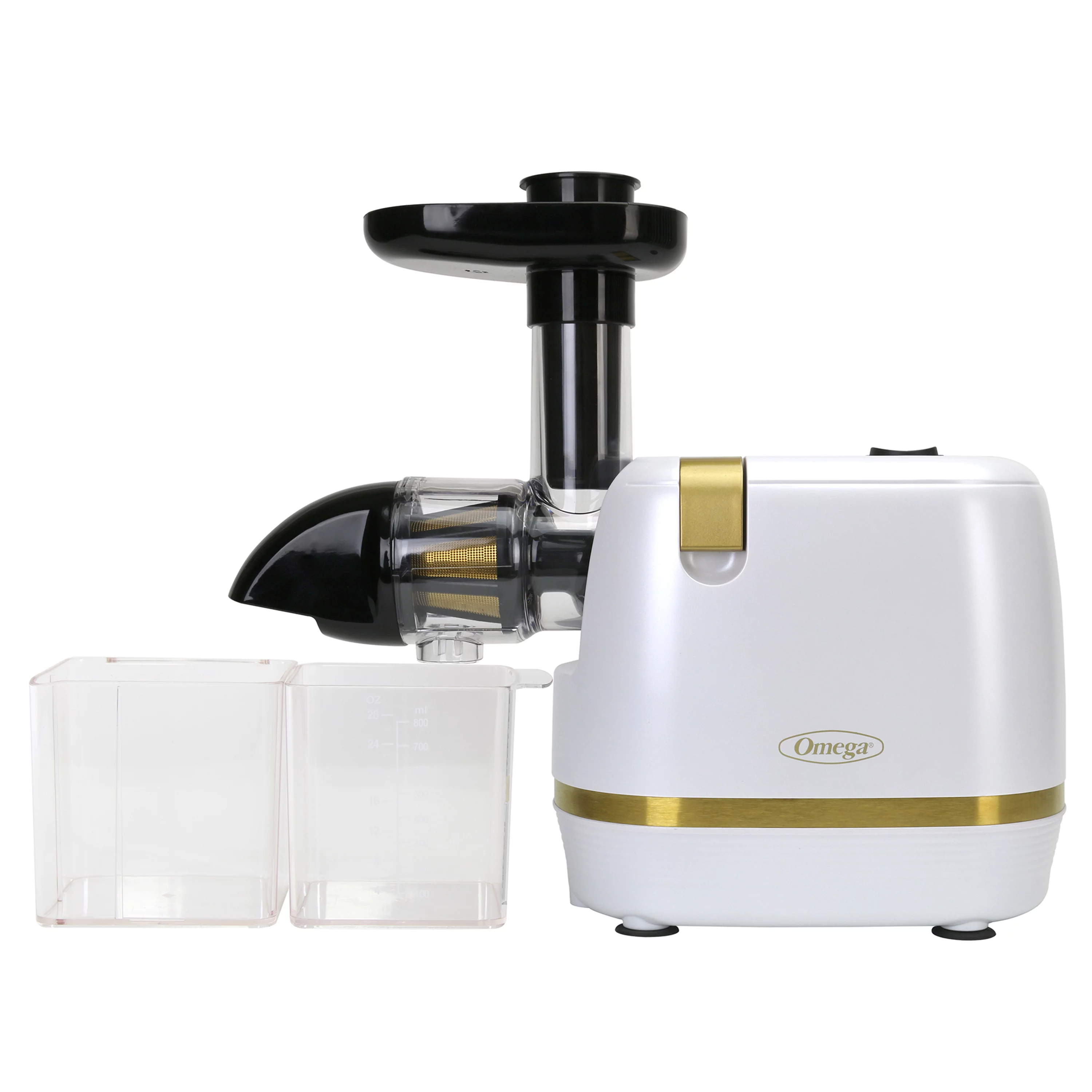 Omega Cold Press 365 Horizontal Compact Masticating Juicer, White