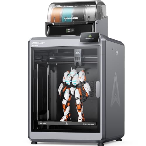 Creality Official K2 Plus Combo 3D Printer, Multi Color Printing with CFS 600mm/s High-Speed Full Auto-Leveling Dual Al Camera Next-Gen Direct Drive Extruder Laiger Build Volume 13.78x13.78x13.78 inch