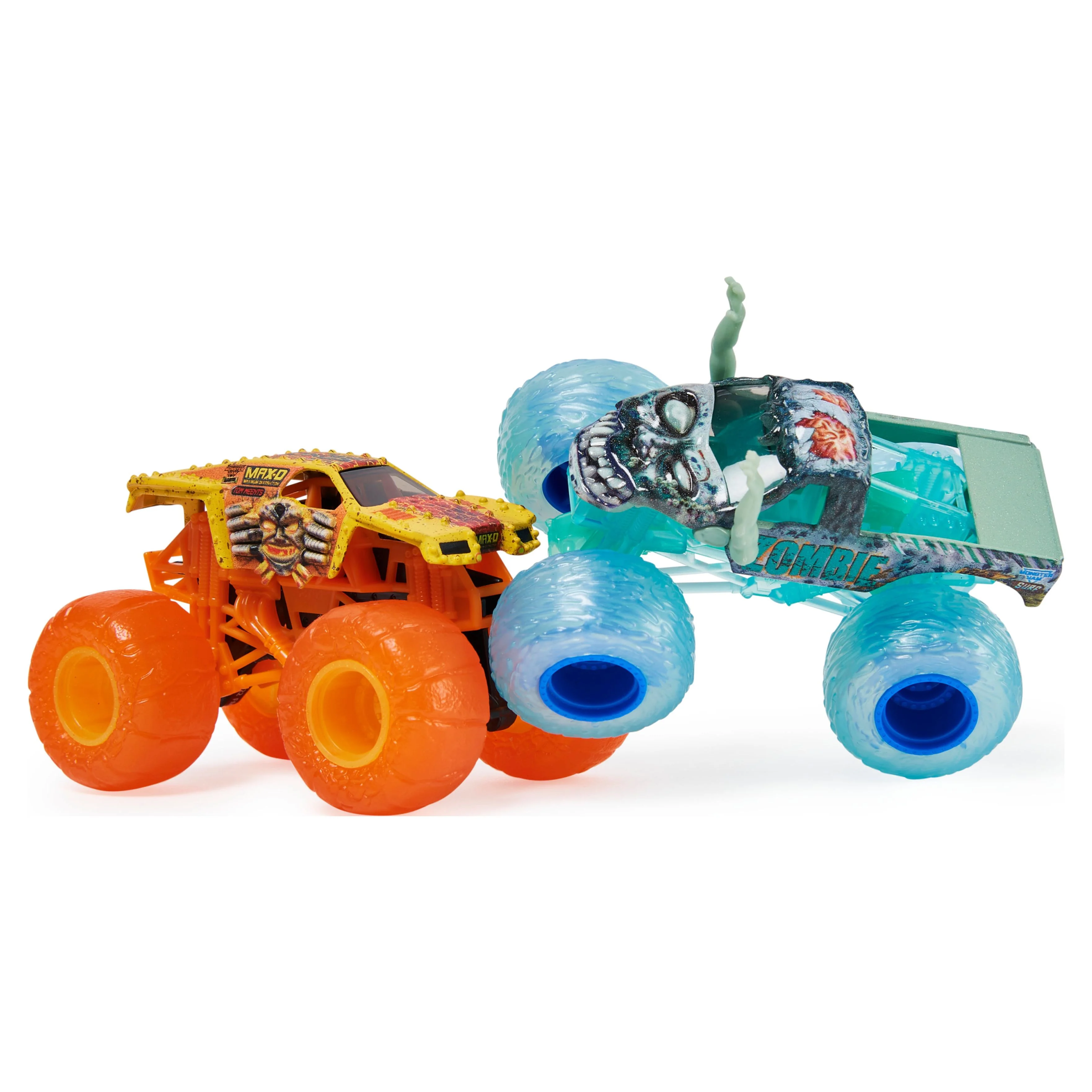 Monster Jam, Official Max D Earth Vs. Zombie Surf 1:64 Scale Die-Cast Monster Trucks, Kids Toys for Boys Ages 3 and up