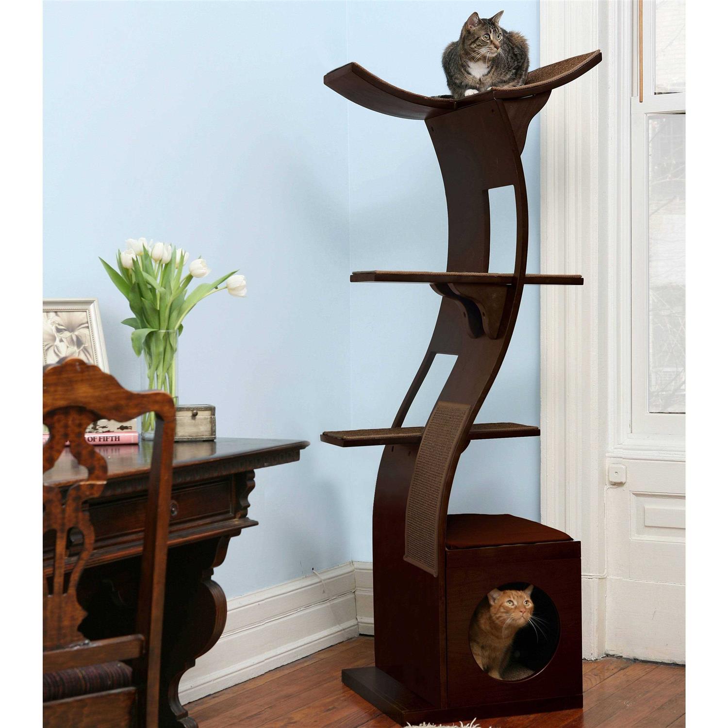 The Refined Feline Lotus Tower Cat Tree - Pet Supplies online store