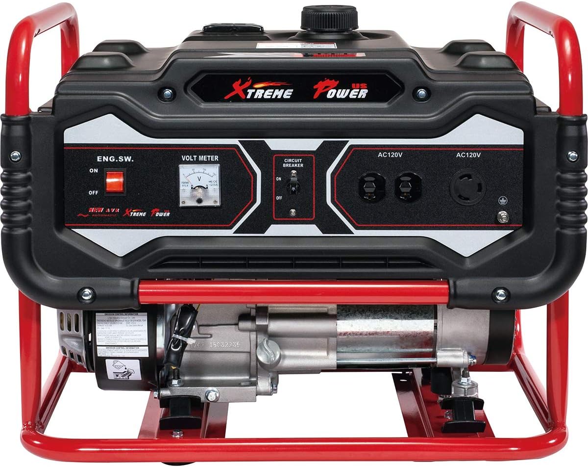 XtremepowerUS 4000-Watt Gasoline Generator Emergency Lifan Engine Camping 4-Cycle Gas Powered Air Cooled OHV (EPA)