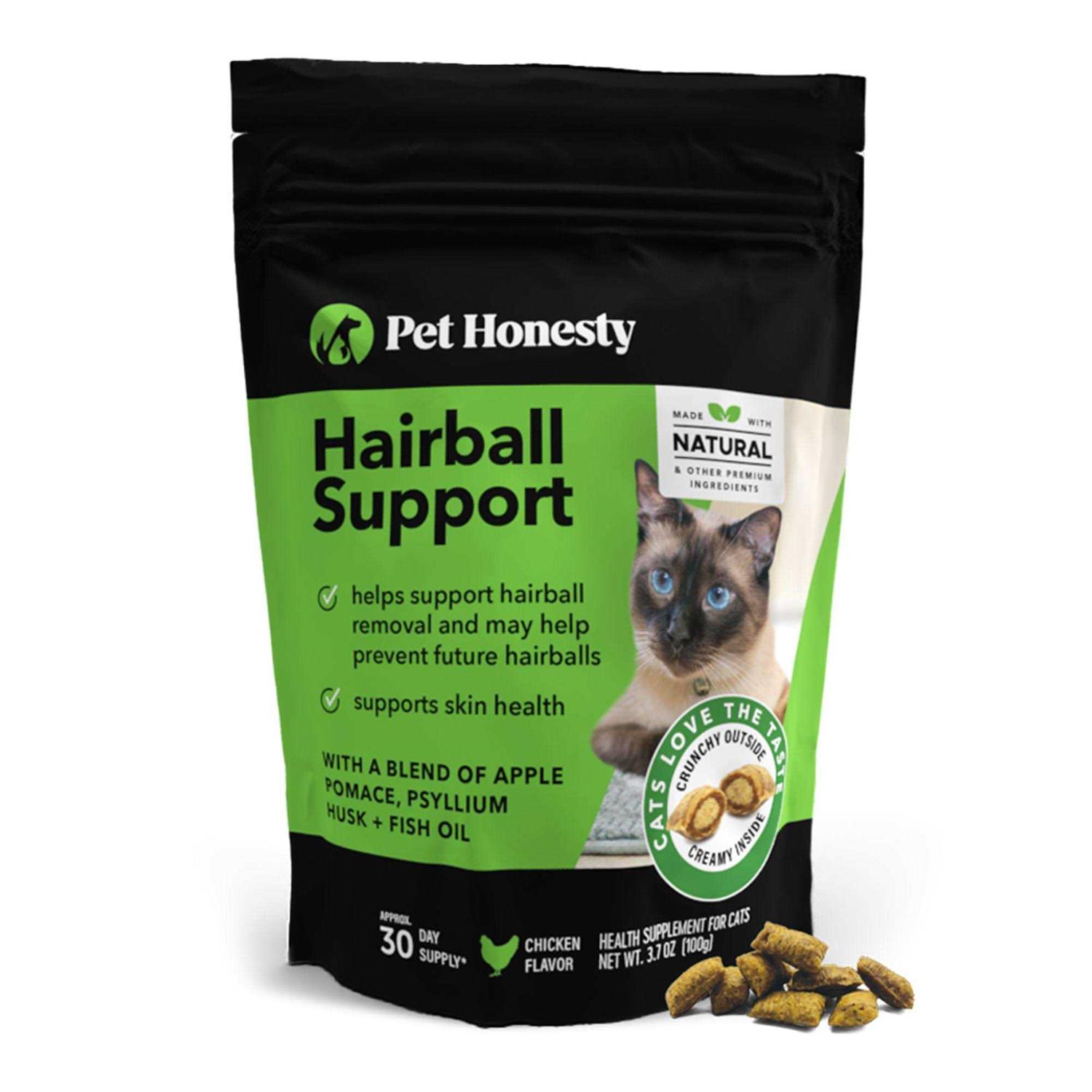 Pet Honesty Hairball Support Dual Texture Cat Chews - Pet Supplies online store