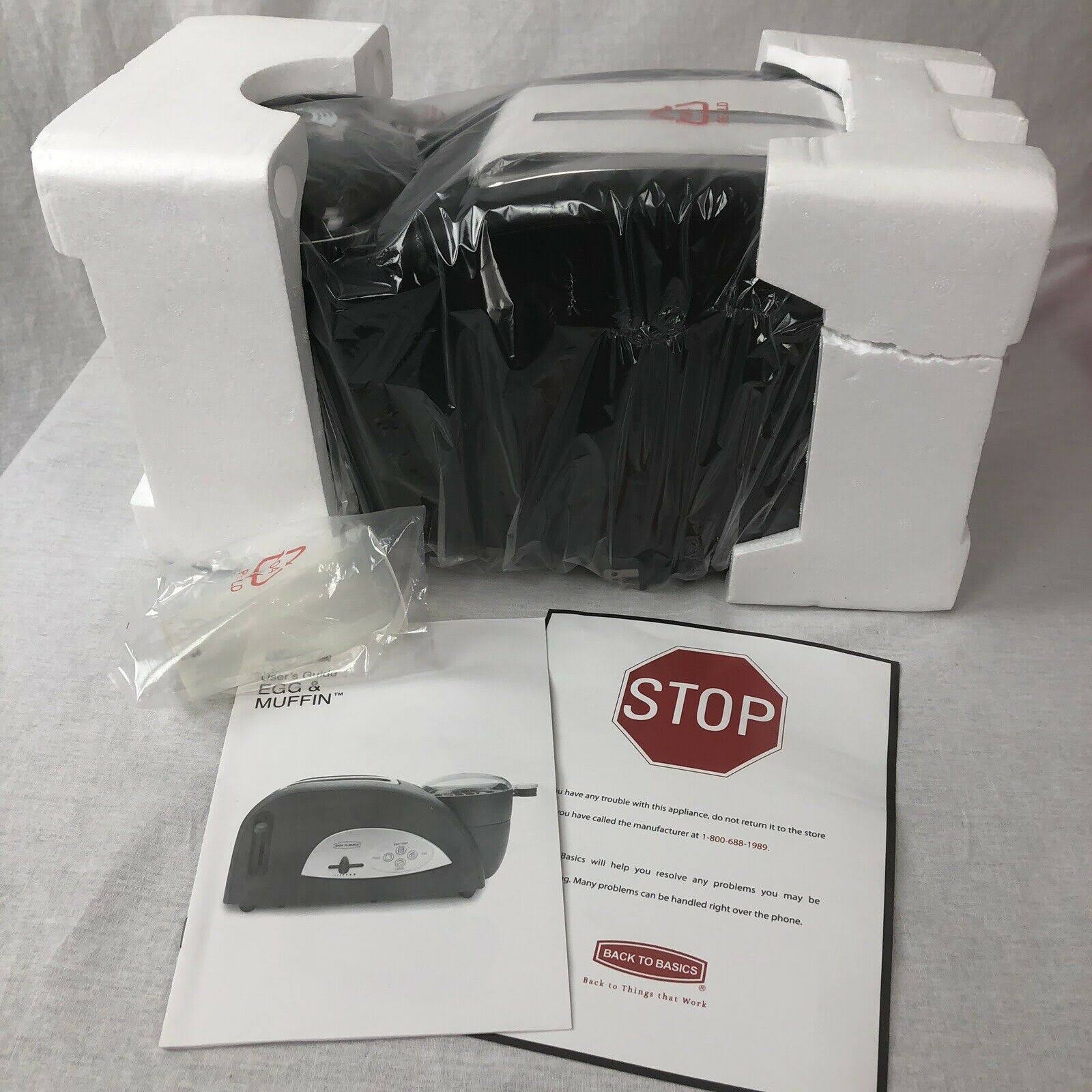 Back to Basics TEM500 - Egg u0026 Muffin Toaster