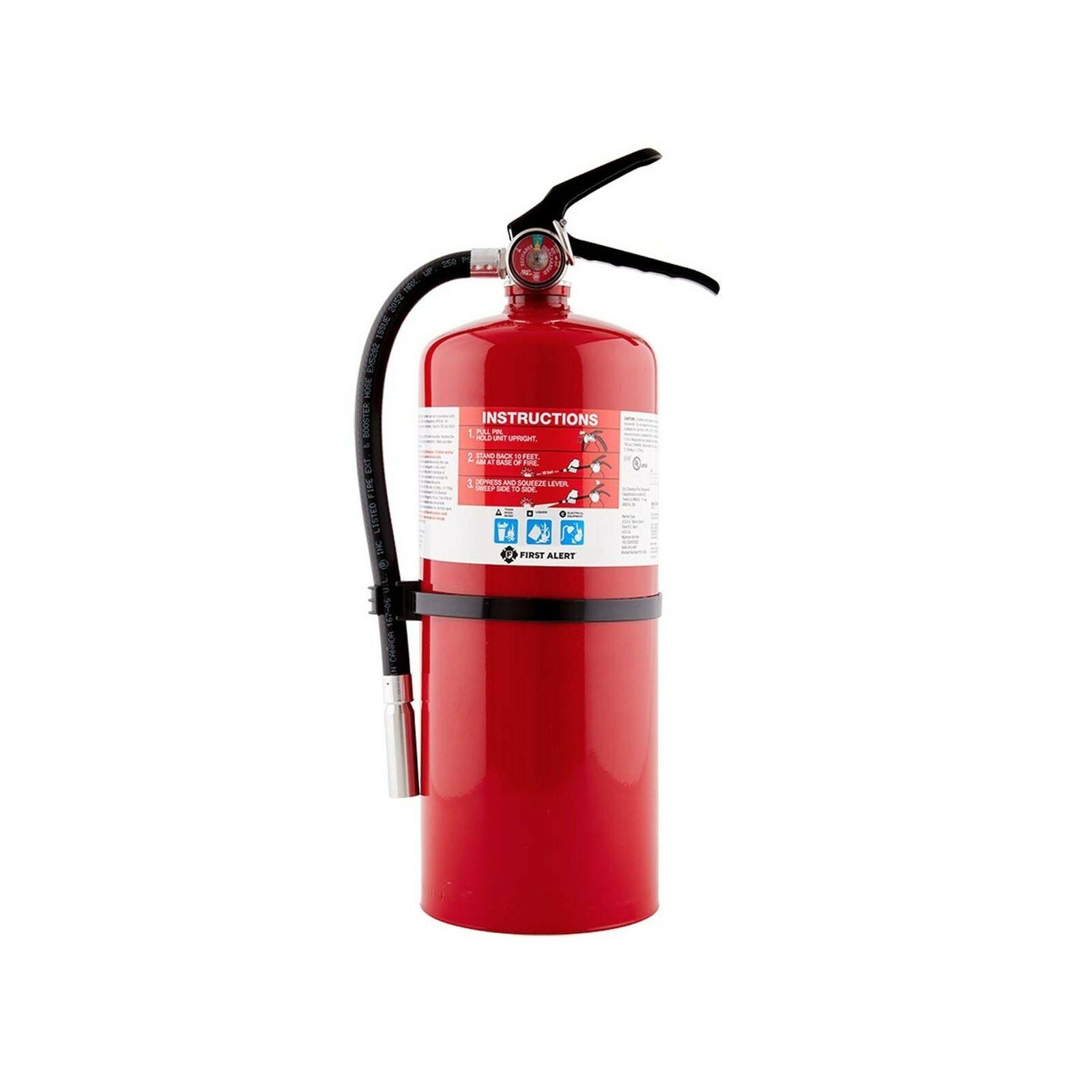 First Alert PRO10 Commercial Fire Extinguisher, Red
