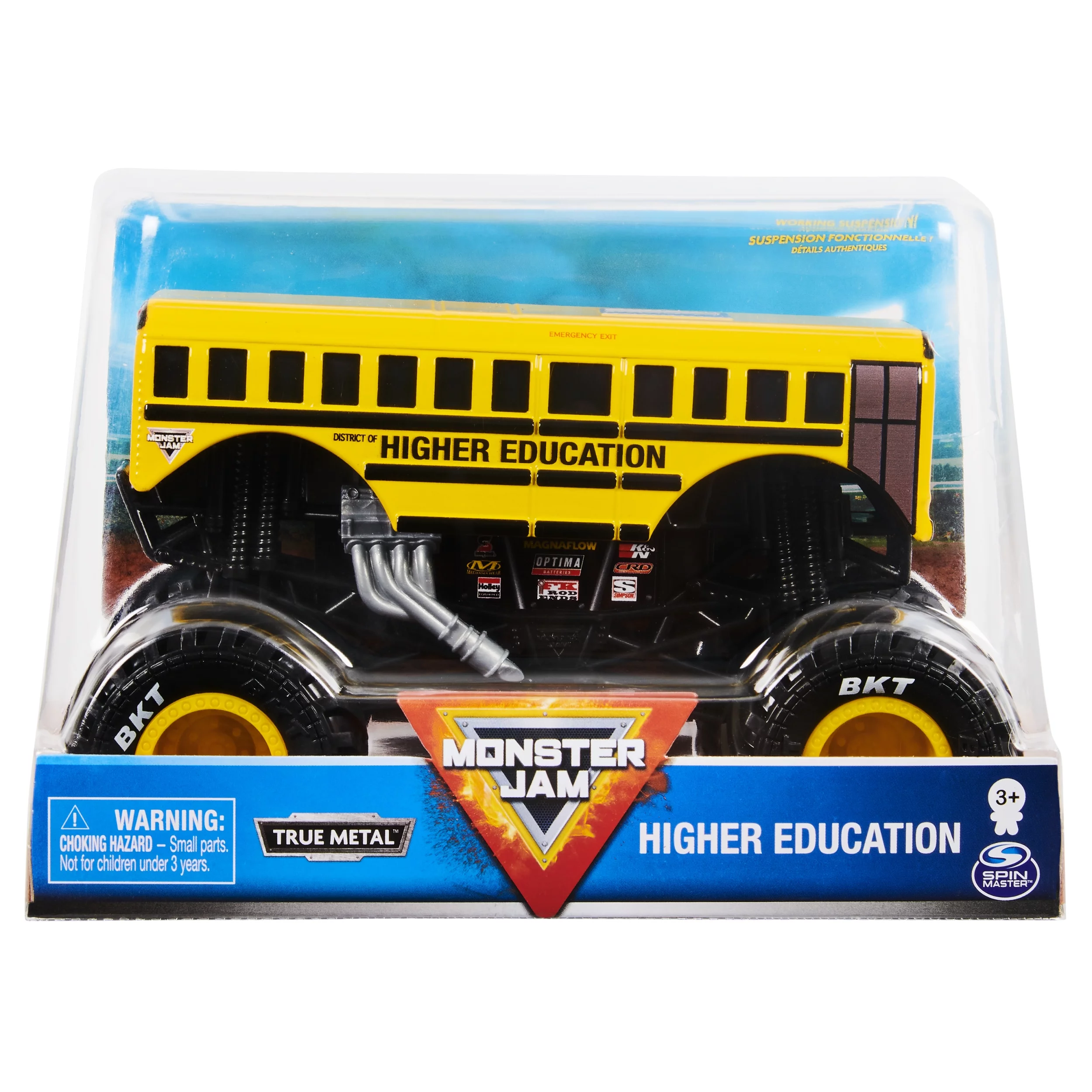 Monster Jam, Official Higher Education Monster Truck, Die-Cast Vehicle, 1:24 Scale - Curated Treasures Market