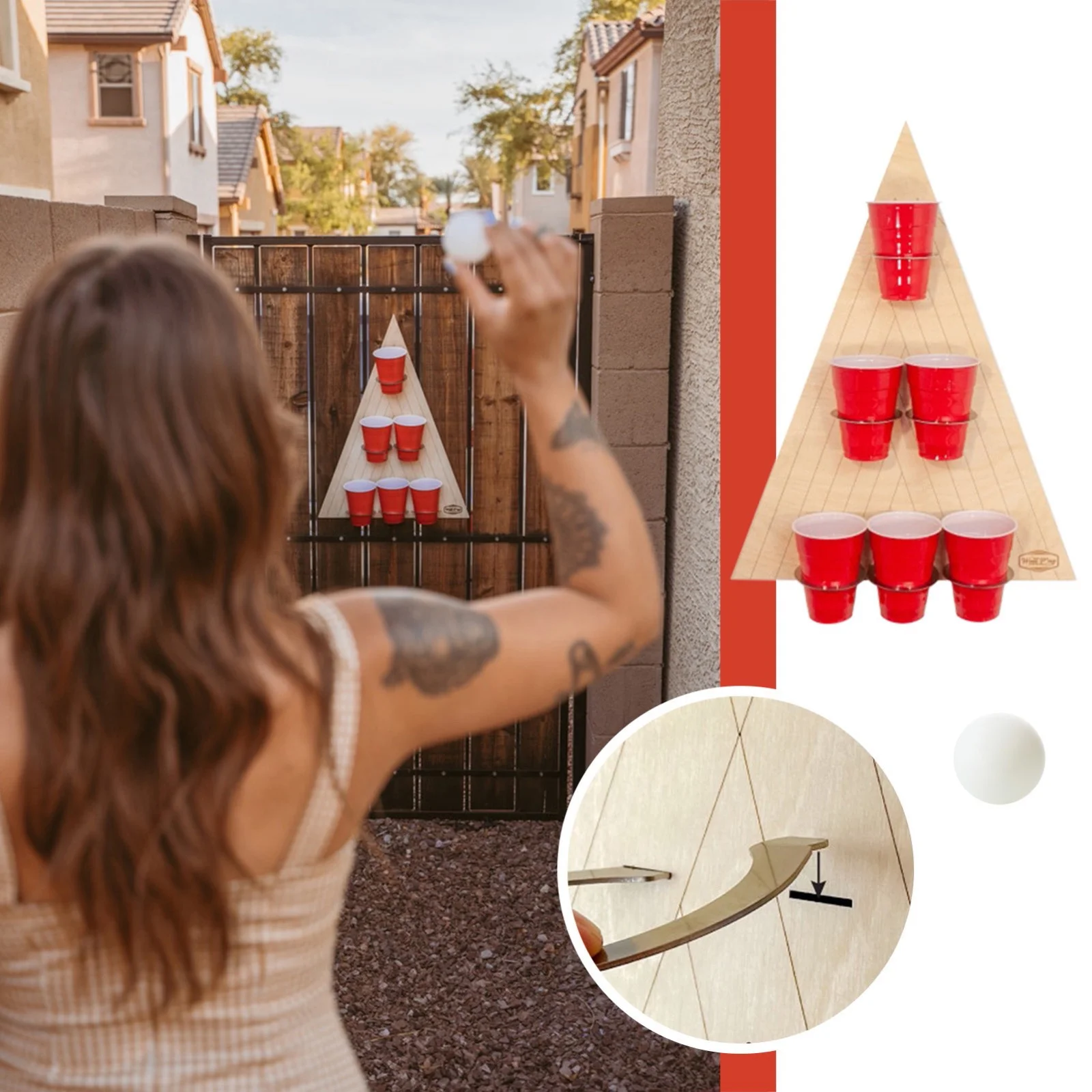 Beer Pong Elevated, Creative Beer Pong Throwing Games Home Beer Party