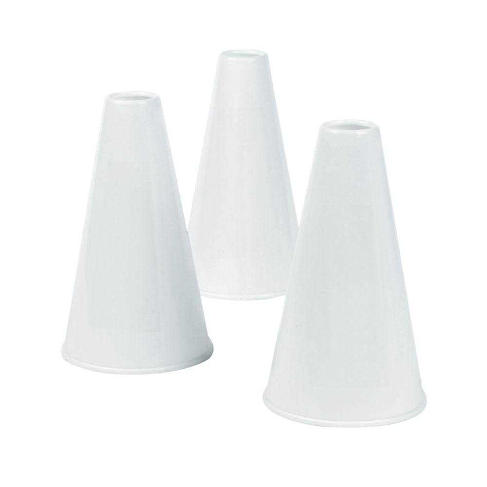 12 Pc White Plastic Megaphones - Sports Supplies Online Store