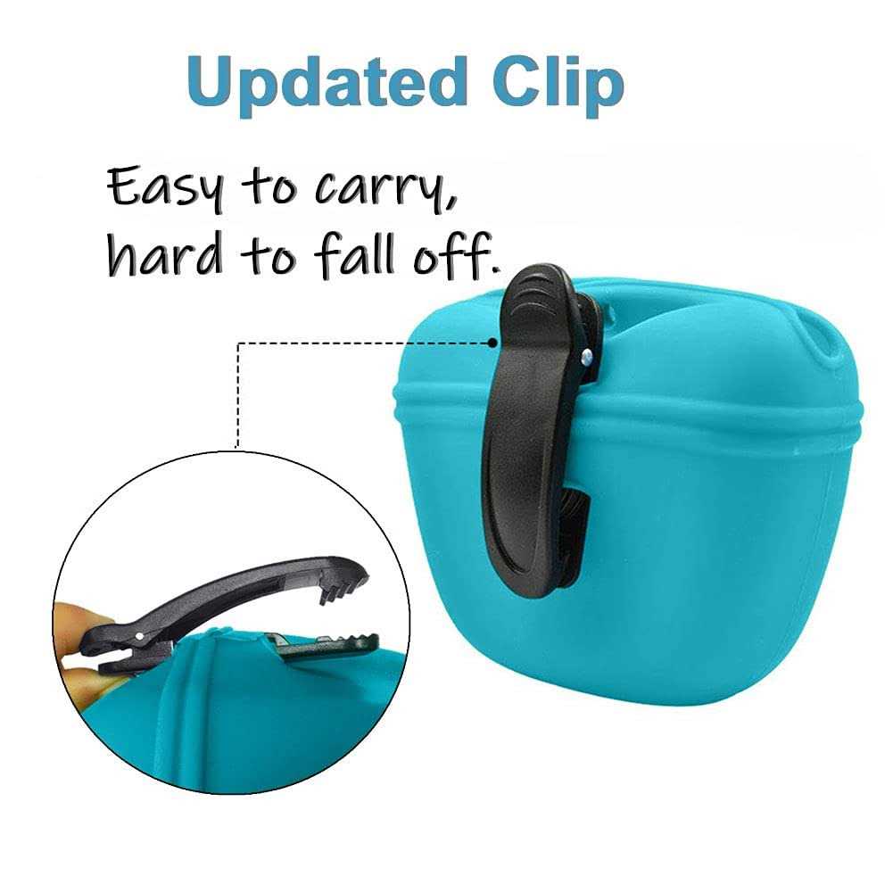 Royalcare Silicone Dog Treat Pouch-Small Training Bag-Portable Dog Treat Bag for Leash with Magnetic Closure and Waist Clip - Pet Supplies online store