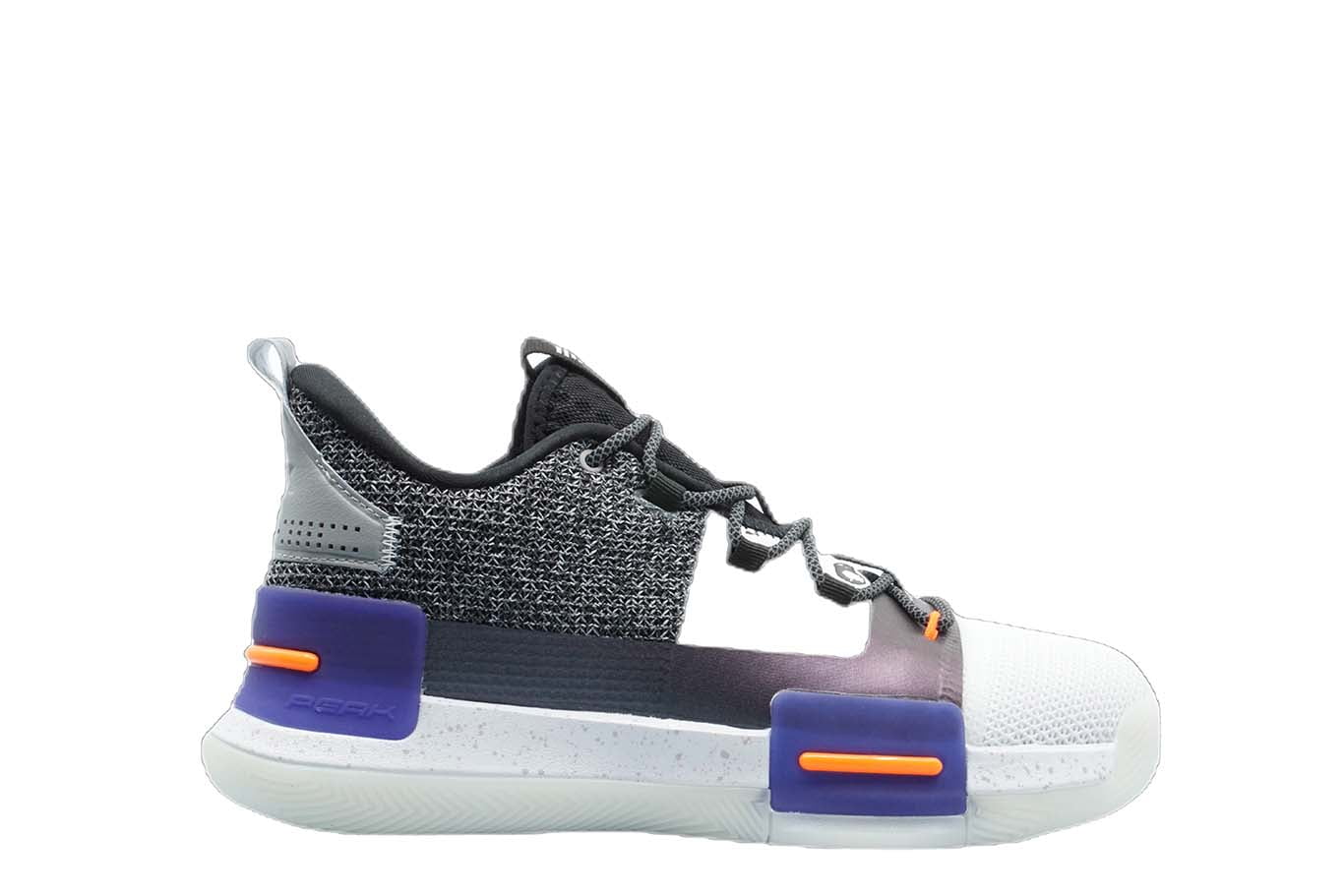 [E94451] Mens Peak Taichi Flash Lou Williams Team White Purple Basketball Shoes - 7