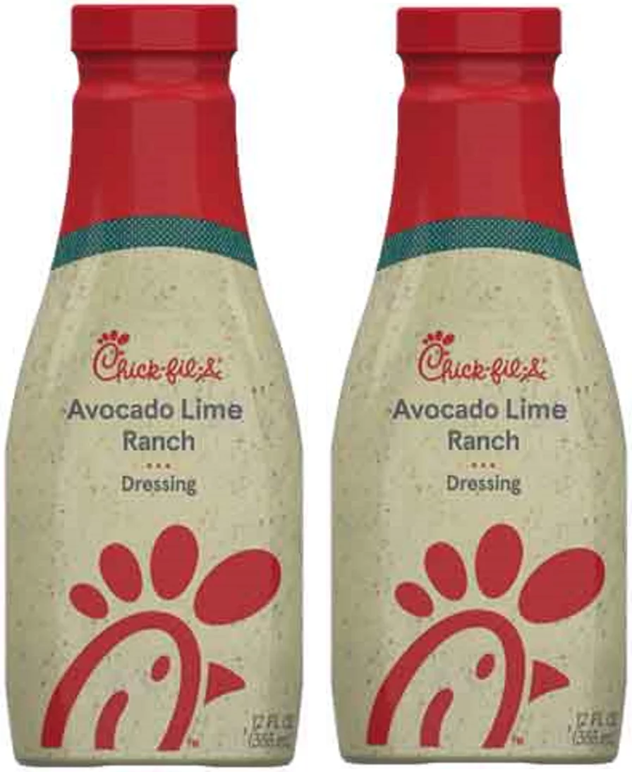 Chick-Fil-A Avocado Lime Ranch Salad Dressing, 2-Pack 12 oz. Bottles