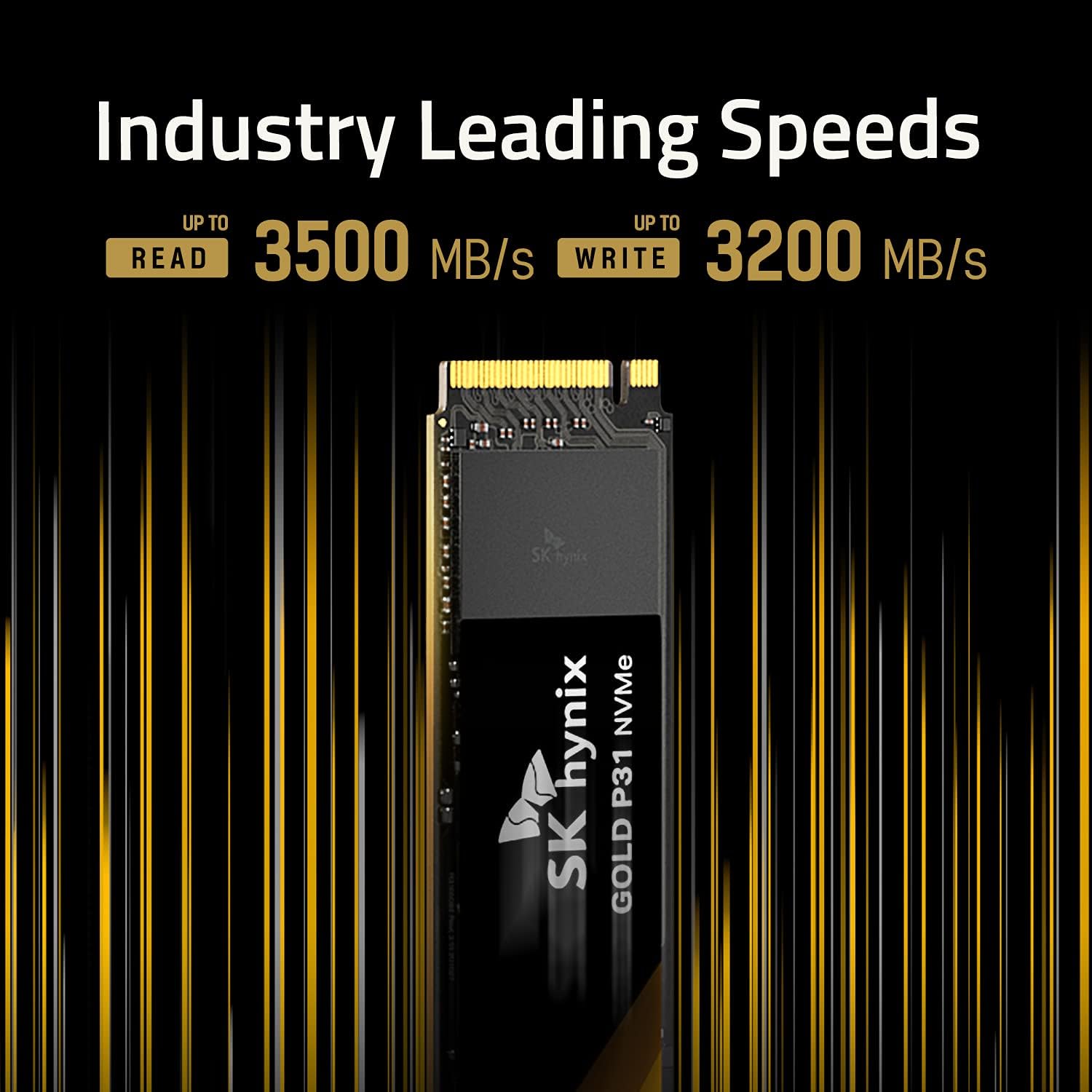 SK hynix Gold P31 1TB PCIe NVMe Gen3 M.2 2280 Internal SSD | Up to 3500MB/S | Compact M.2 SSD Form Factor SK hynix SSD | Internal Solid State Drive with 128-Layer NAND Flash