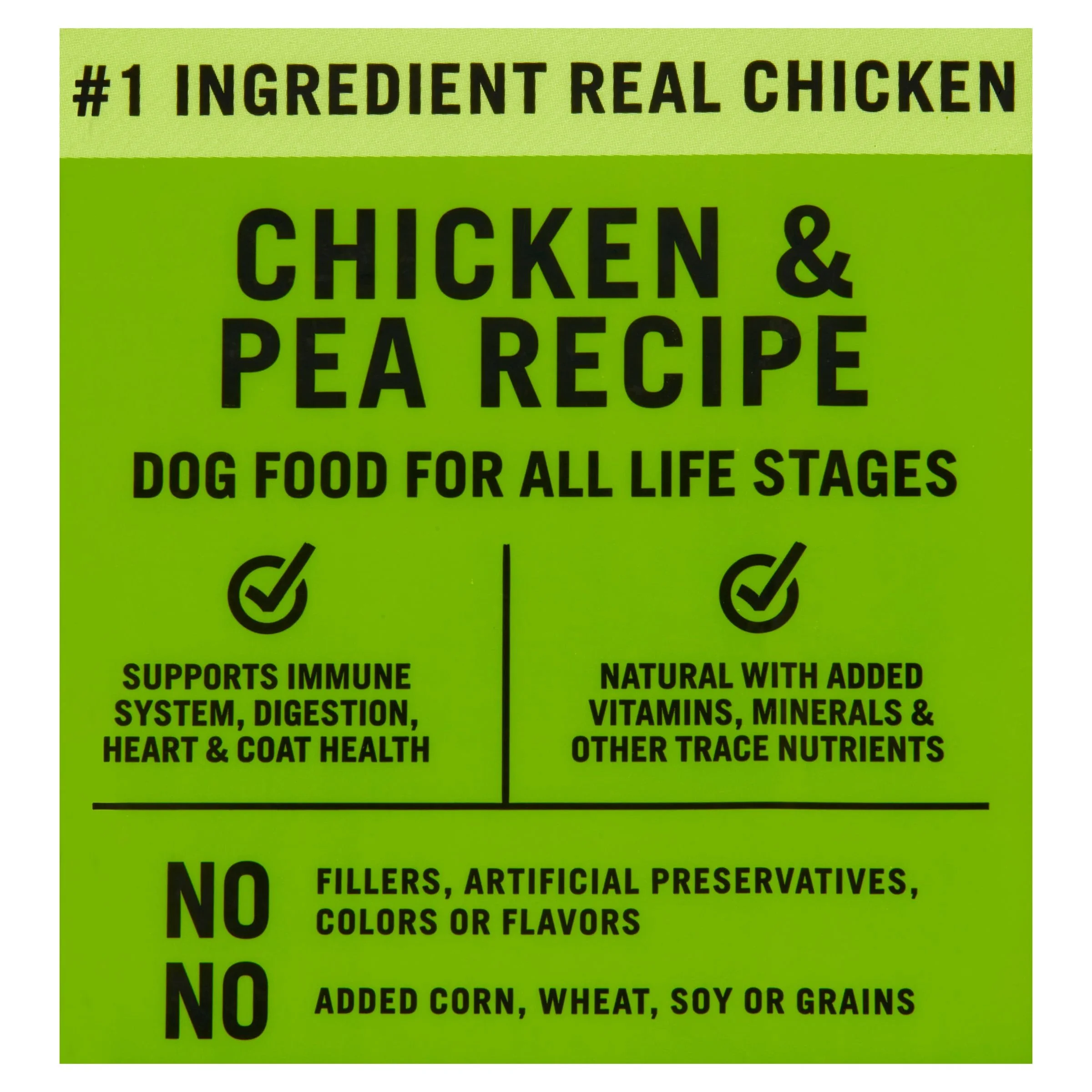 Pure Balance Chicken & Pea Recipe Dry Dog Food, Grain-Free, 11 lbs