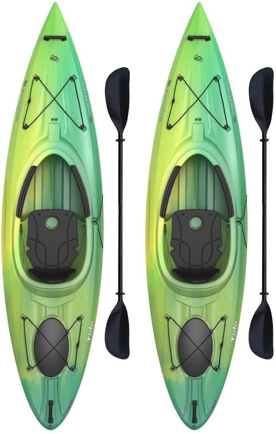 Lifetime Emotion Tide 10 Sit-in Kayak - Paddles Included (2-Pack)