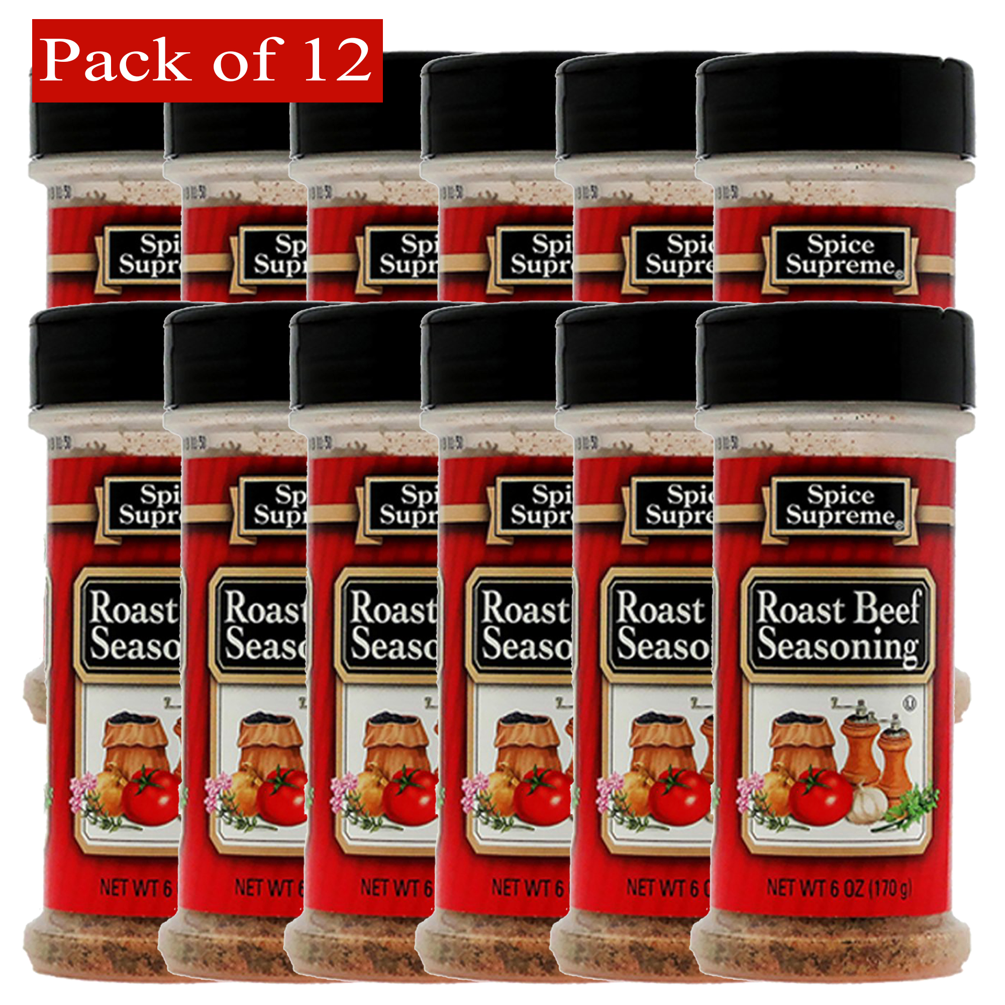 Spice Supreme - Roast Beef Seasoning 6 Oz (170g) - Pack of 12