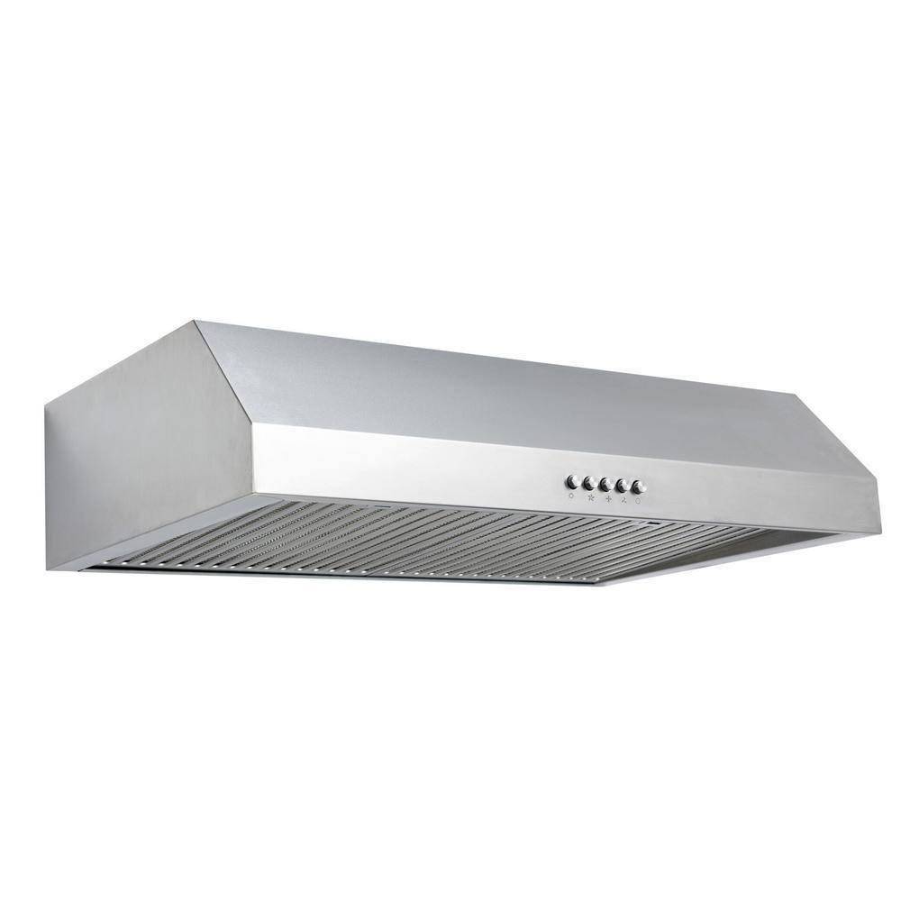 Vissani 30 in. W Under Cabinet Range Hood in Stainless Steel