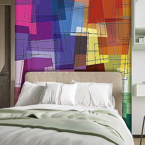 Cubicle Wallpaper for Fabric Walls Modern Art Home Decor Wall Sticker Wall Decor Home Decor Easy to Clean (W) 48