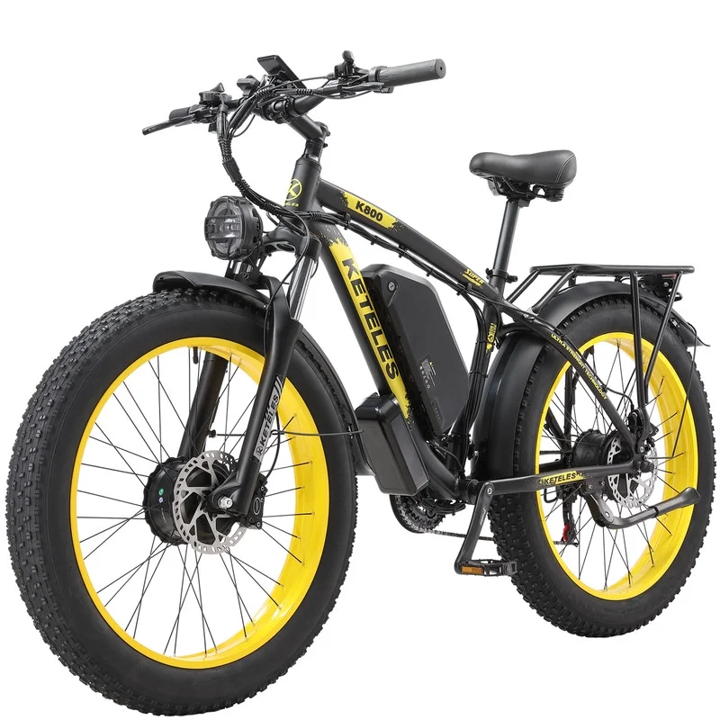 KETELES Electric Bike for Adults Ebike 2000W Adult E Bike Mountain Bicycle 48V 23AH Removable Battery 26
