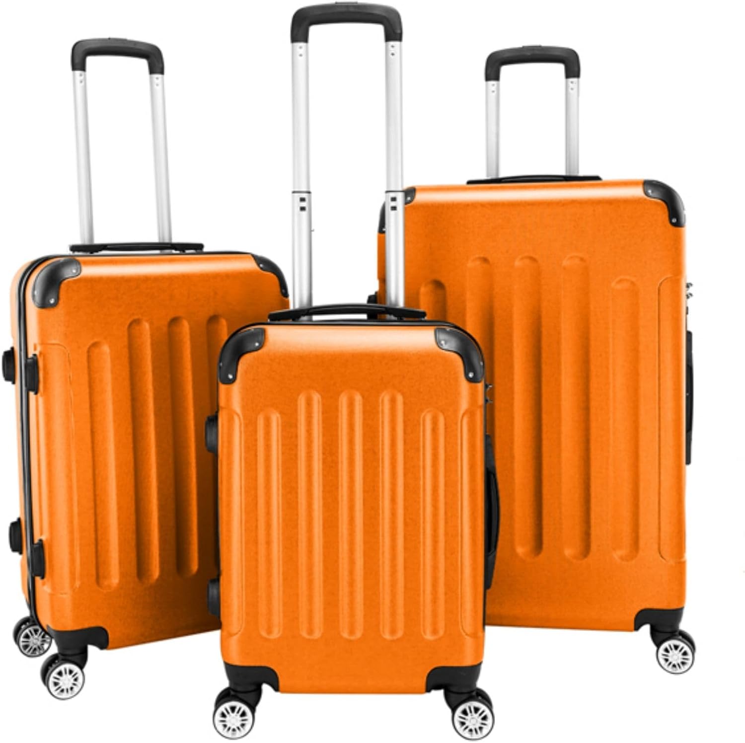 3 Piece Set Luggage, Hardside Roller Suitcase 20