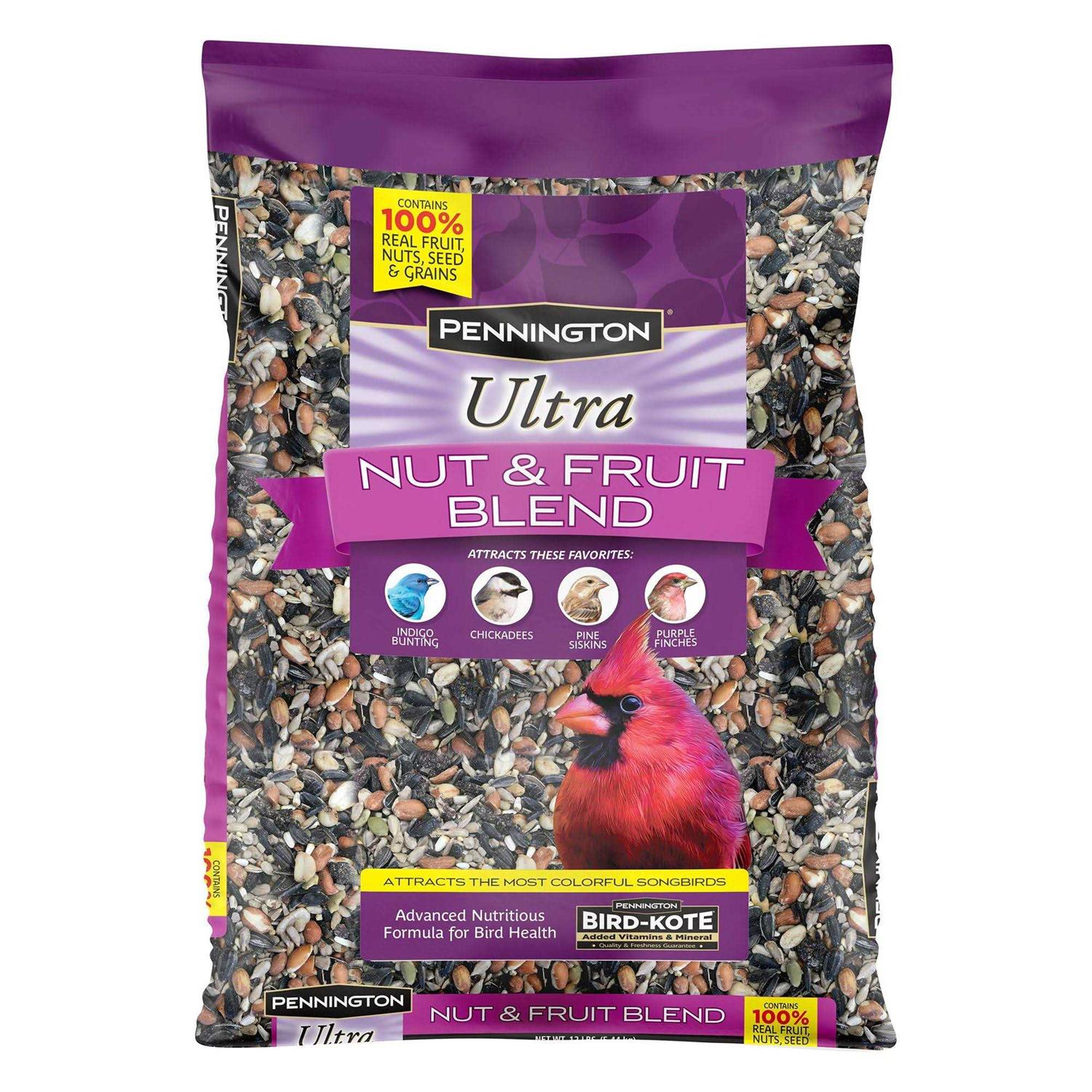 Pennington Ultra Fruit & Nut Blend Wild Bird Seed and Feed - Pet Supplies online store